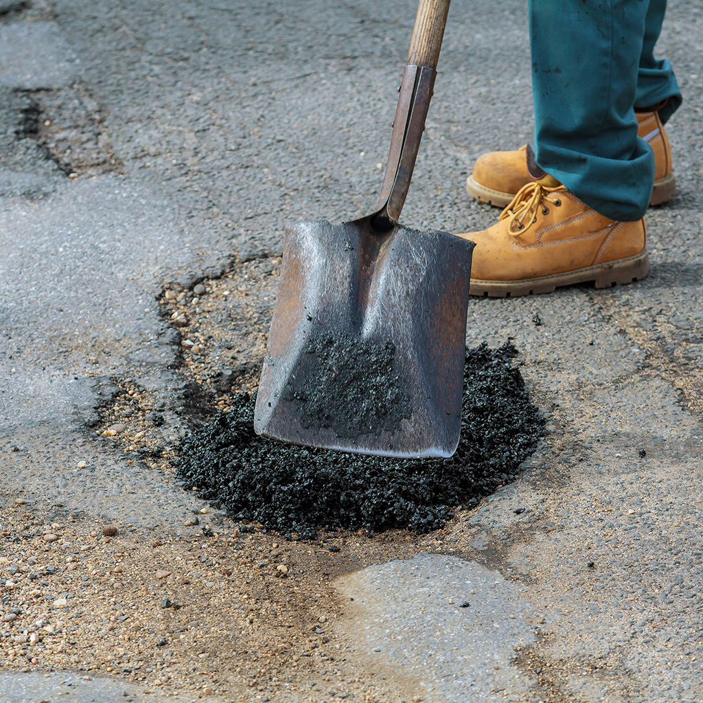 C&M Parking Lot Sweepers Home 17 Pothole Repair