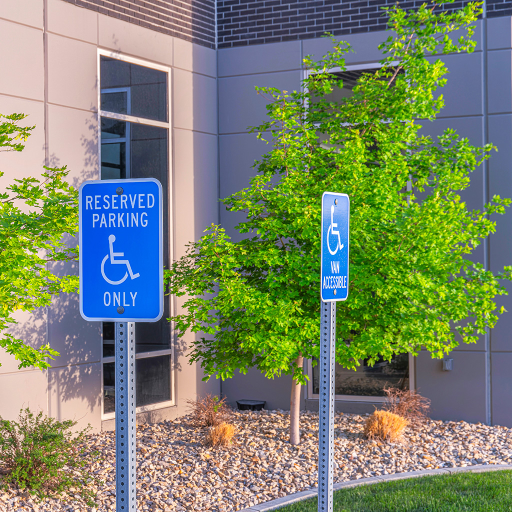 C&M Parking Lot Sweepers Home 17 Parking Signage
