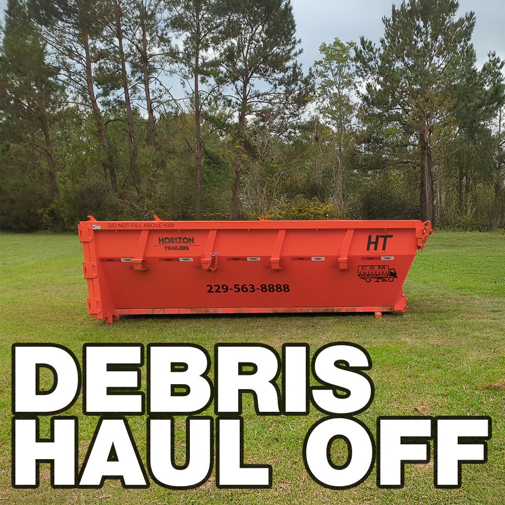 C&M Parking Lot Sweepers Home 17 Debris Haul Off